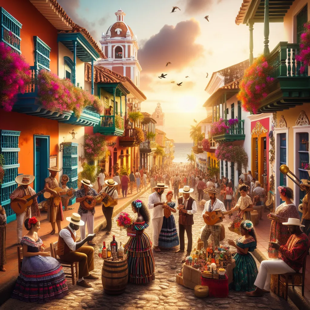 13. Cartagena, Colombia: Colorful colonial architecture, vibrant nightlife, and Caribbean beaches offer a lively experience.