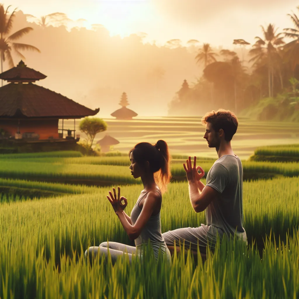 8. Ubud, Bali: Tranquil rice paddies, ancient temples, and yoga retreats provide a serene and spiritual honeymoon.